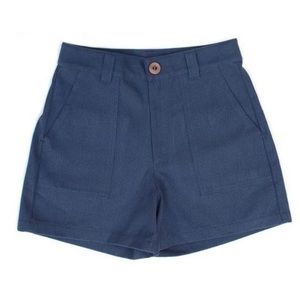 Beaton utility shorts - blue denim.